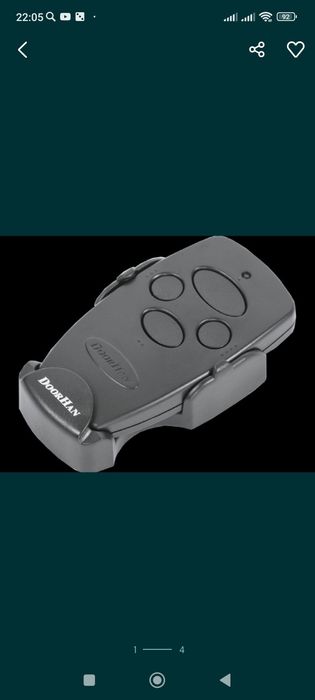 Пульт Doorhan для ворот и шлагбаумов.