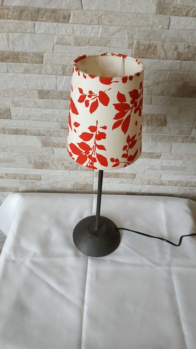 Стара метална нощна лампа - настолна лампа