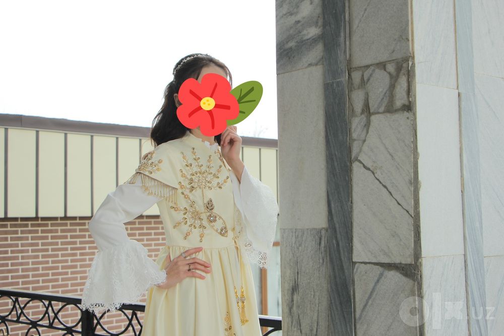 Ansambl kelinlar uchun ko'ylak, kelin salom ga ko'ylak