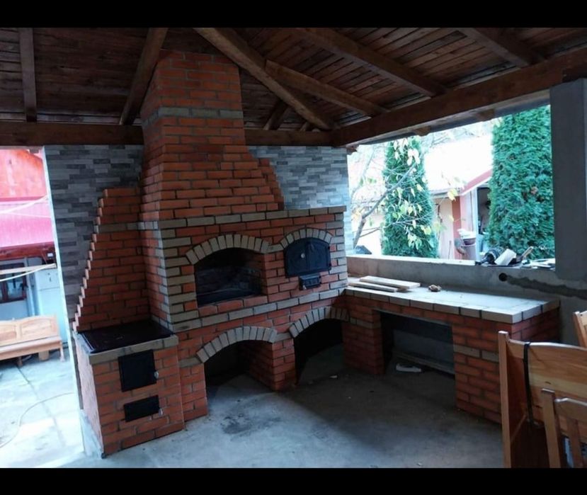 Grătare rustice din cărămidă
