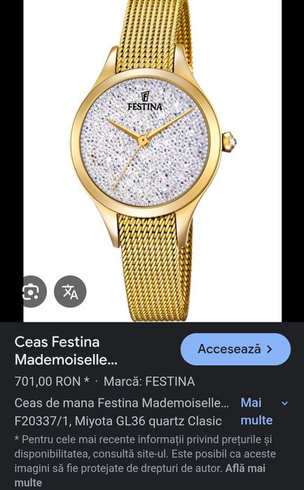 Ceas Festina ,dama