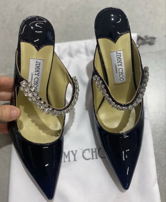 Pantofi Jimmy Choo bing 100mm pe stoc