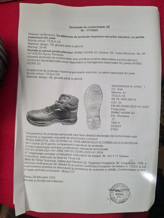 Bocanci muncă Electro Izolanți 1000v