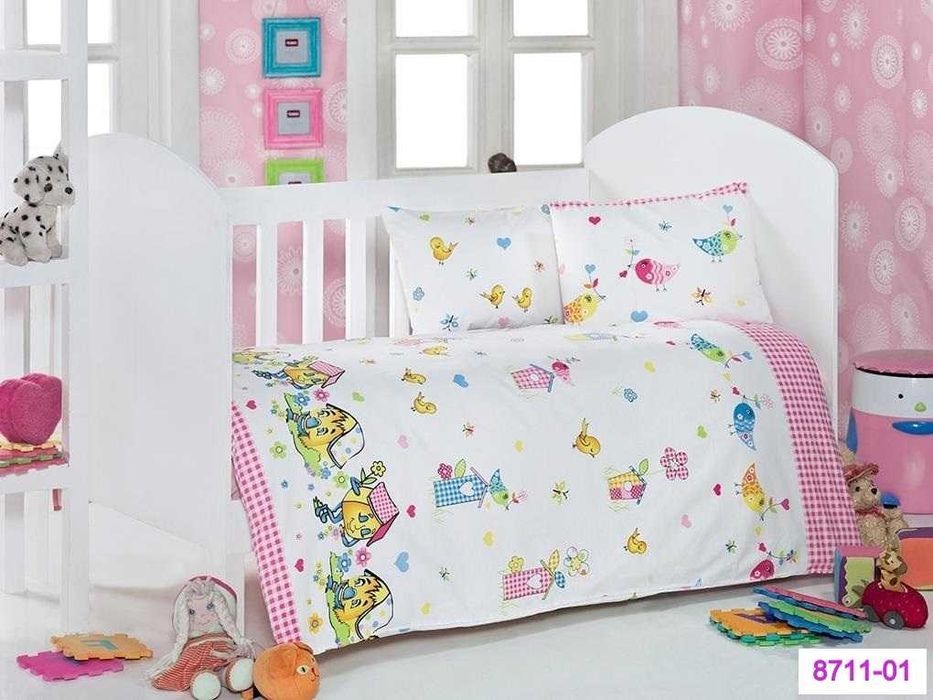 Бебешки Спален Комплект 100% Памук Ранфорс