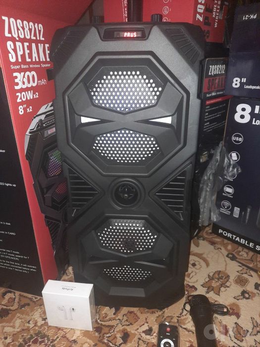 БЕПУЛ Доставка,Янги Bluetooth Караоке Колонка(60см)+Симсиз Микрофон