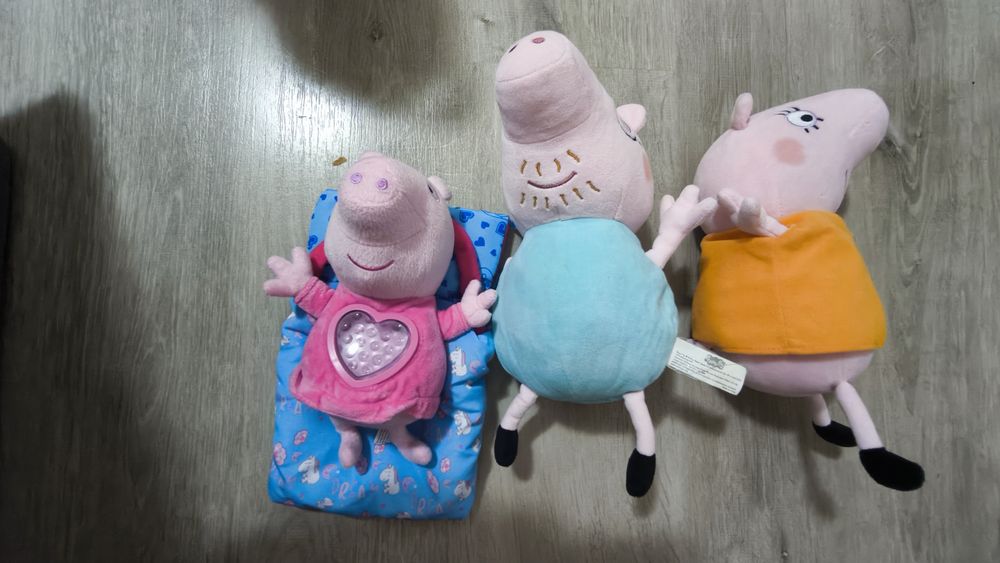 Оригинални плюшени играчки Пепа пиг Peppa pig , мама пиг , тати пиг
