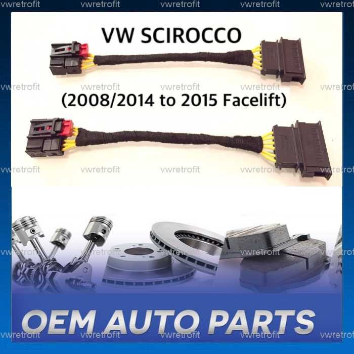 Mufe adaptoare update stopuri LED OEM VW Scirocco FaceLift