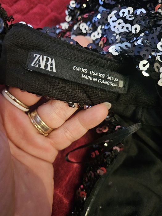 Rochie cu paiete ZARA NOUA, marimea XS