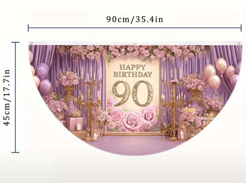 Баннер на 90 лет -аренда