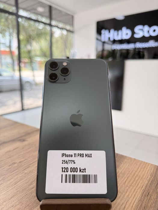 iPhone 11 Pro Max•256GB/77%Green Айфон 11 Про Макс•256Гб/77%Жасыл