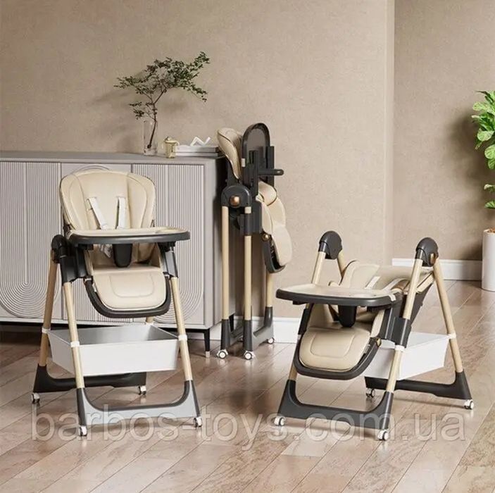 KIDILO original Стульчик для кормления 3 в 1 шезлонг качелями