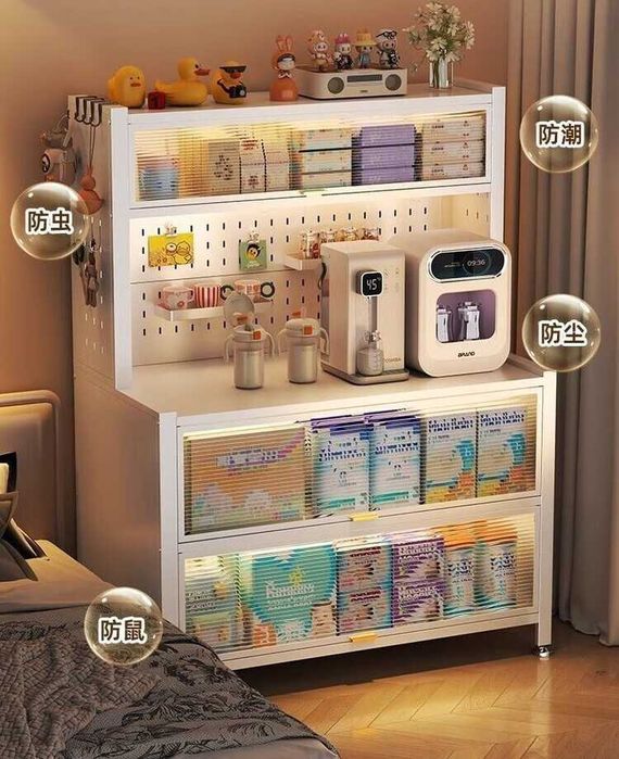 Kitob va idishlar uchun bufet | Шкаф-органайзер для кухни