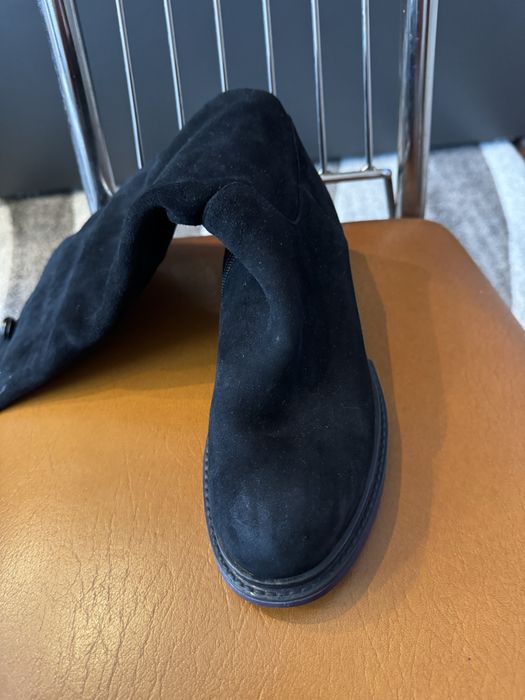 Cizme Flavia Passini negre piele intoarsa