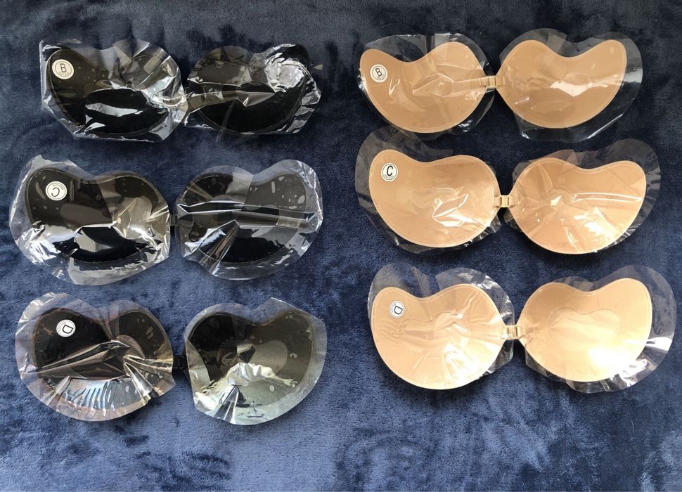 Самозалепващ , невидим сутиен нов