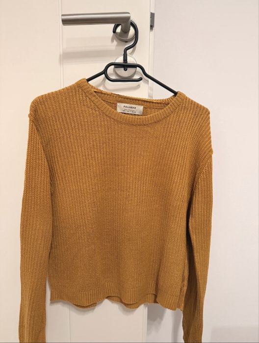 Pulover Pull&Bear mustar marimea S