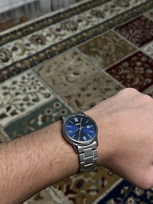 CASIO MTP-V002D-2B3UDF нержавеющая сталь