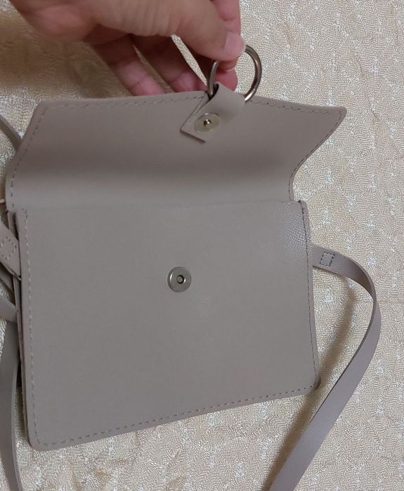 Кожаная мини сумочка