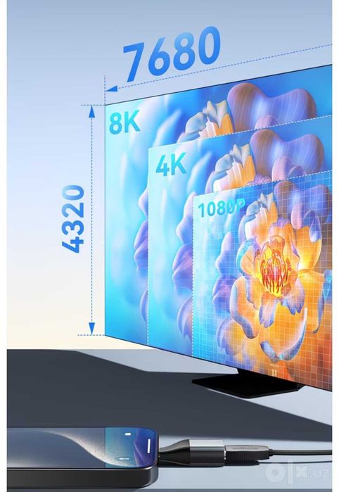 Переходник адаптер Type-C to Display Port 8K ESSAGER