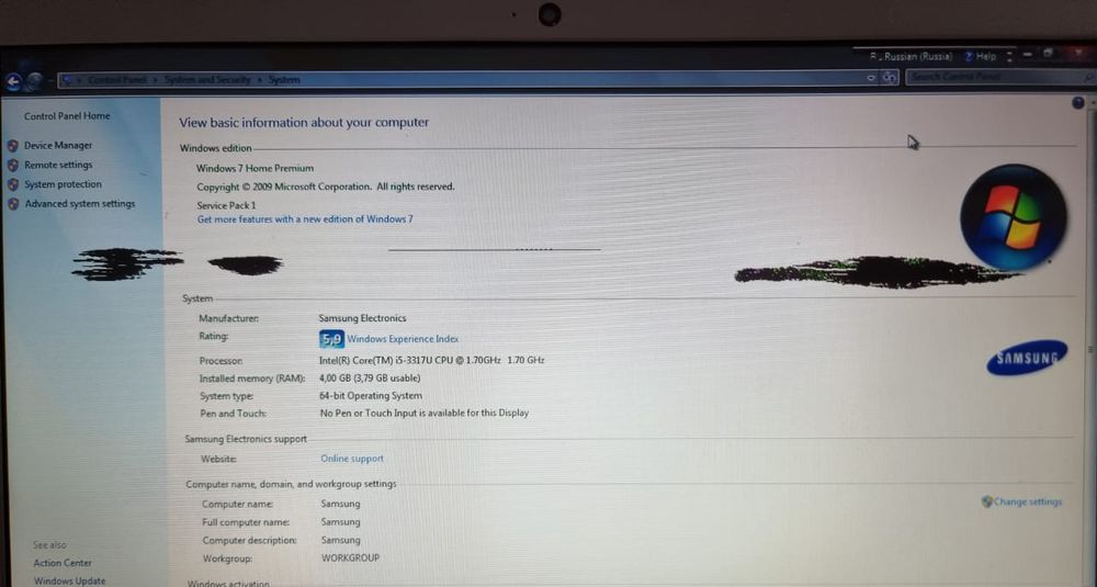 Продам ноутбук Самсунг