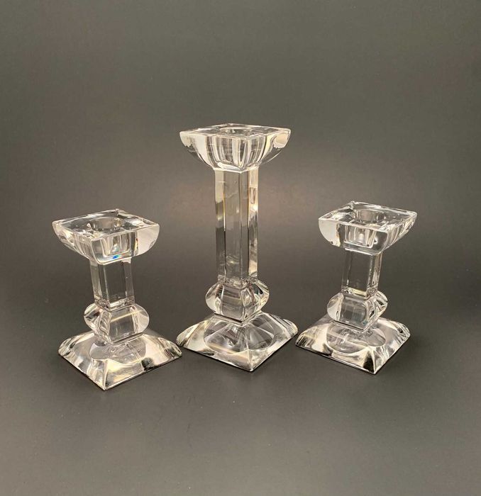 2 suporti lumnare pt masa gradina terasa cristlal greu Villeroy & Boch