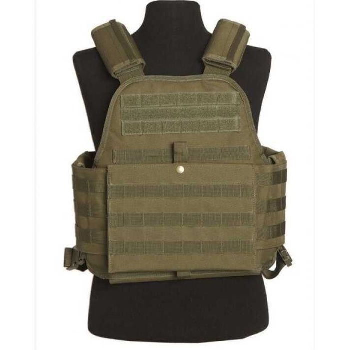 Бронежилетка тип Plate Carrier, Mil-Tec, Olive Green (Маслинено Зелена)