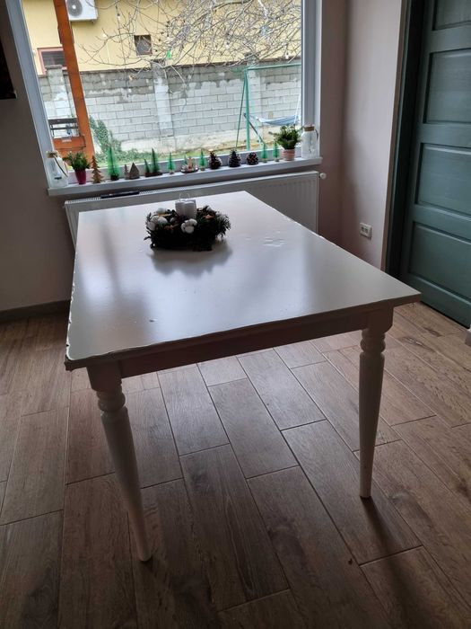 Masă extensibila, alb,155/215×87 cm INGATORP Ikea