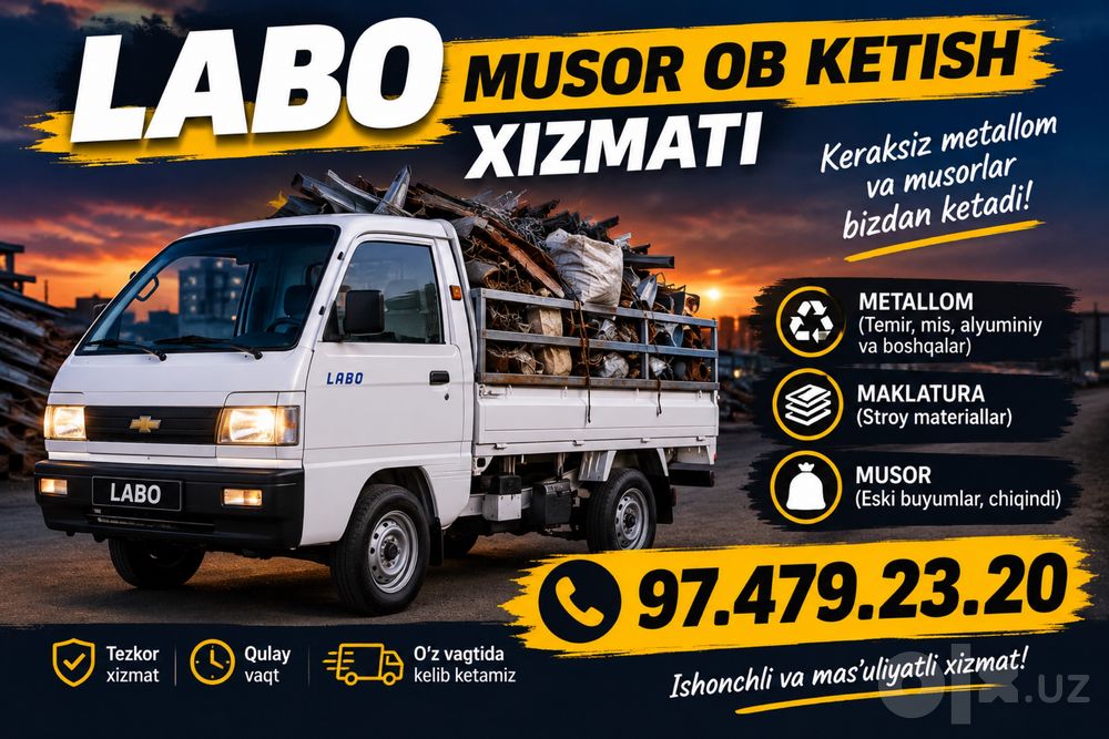 chiqindi olib keta. miz stroytilni musor