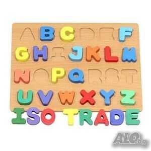 продавам Дървена игра с букви - пъзел