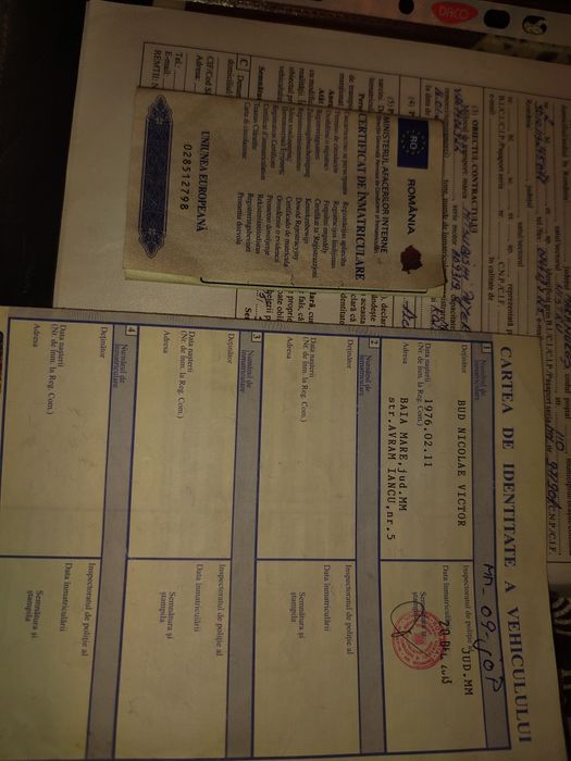 Vând Acte Mitsubishi Pajero 2.8