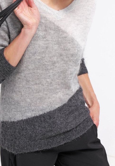 Вълнен пуловер в сиво PART TWO