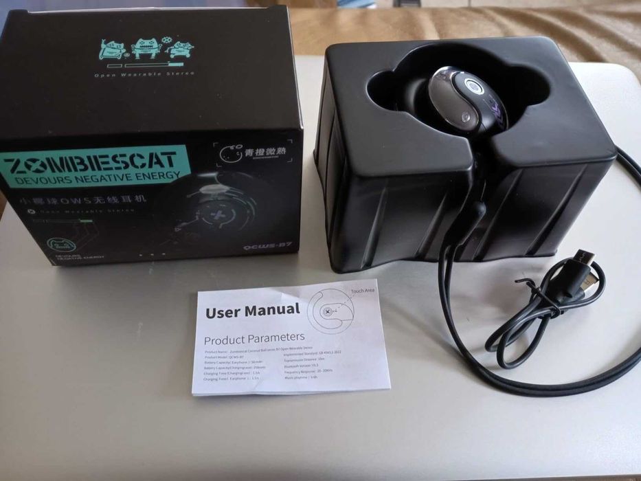 Слушалки с отворено ухо ZOMBIES CAT, безжични HiFi стерео 60H IPX5