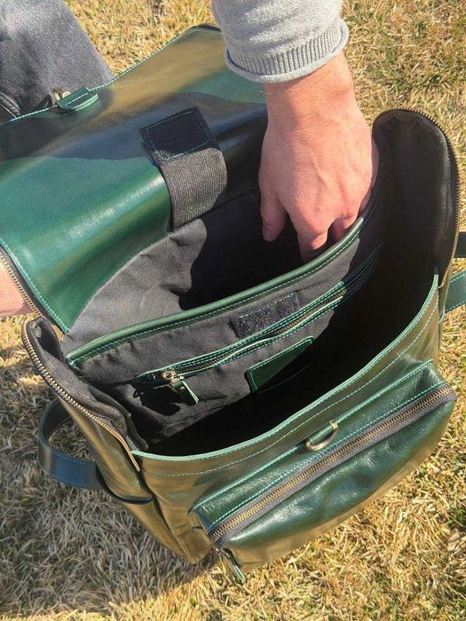 Rucsac din piele naturală. Rucsac pentru laptop. Laptop backpack