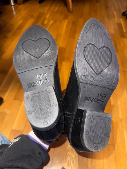 Moschino дамски кожени боти