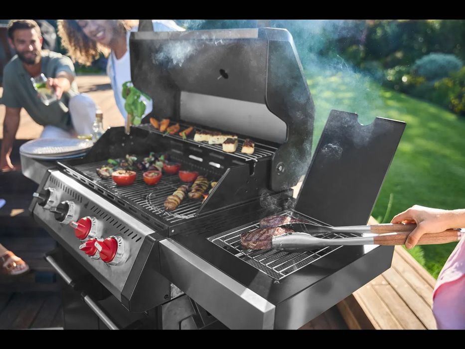 Gratar gradina pe gaz Lidl Grillmeister 4+1 arzatoare - NOU SIGILAT
