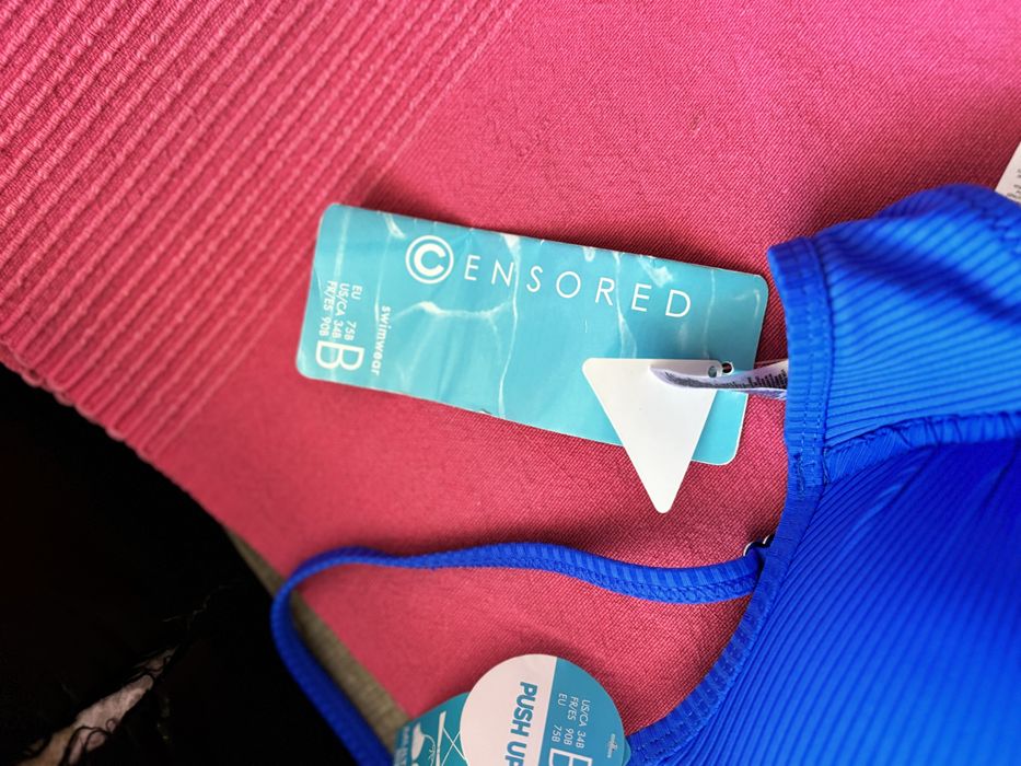 Бански 2 части в турско синьо