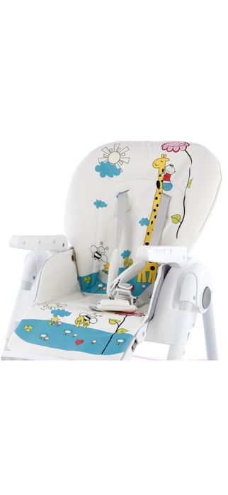 Scaun de masa Wunderkid Play, Alb/Roz