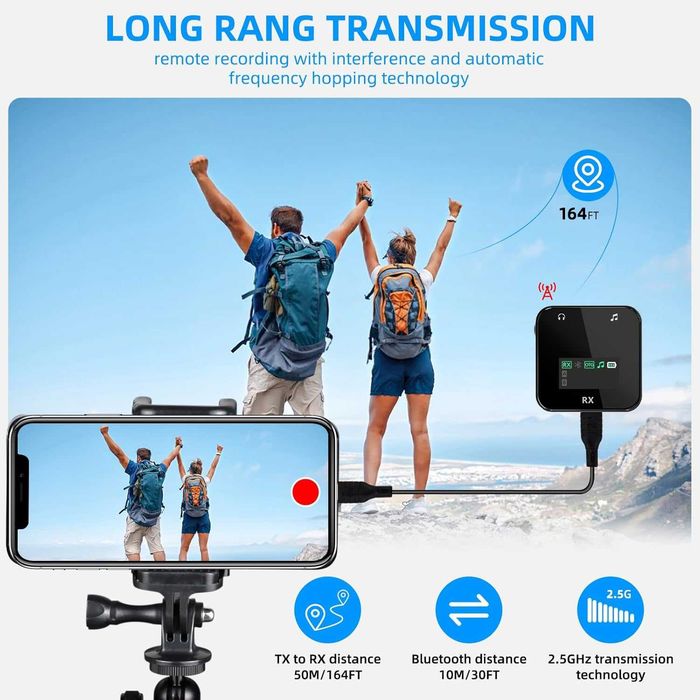 Lavalier микрофон  за интервюта,  стрийминг на живо и др. BraveKoi