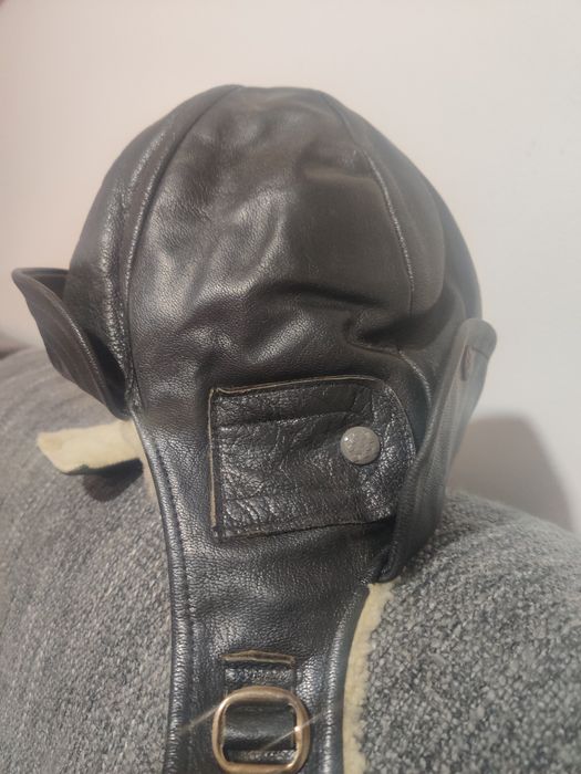 Căciulă/cască piele pilot