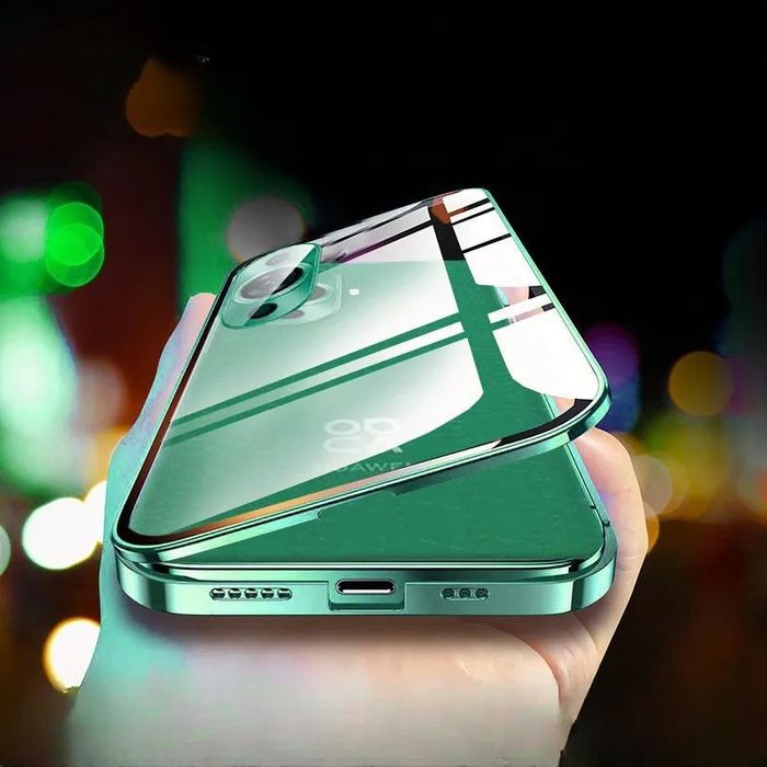 Huawei Nova 12s 11 11 Pro 11i/Двоен 360 магнитен кейс камера протектор