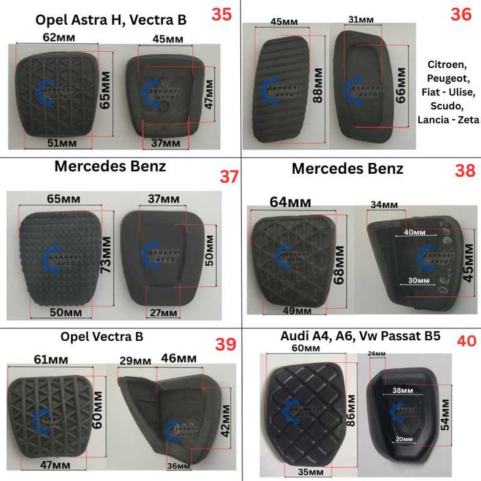 Гумичка педал - гумички педали