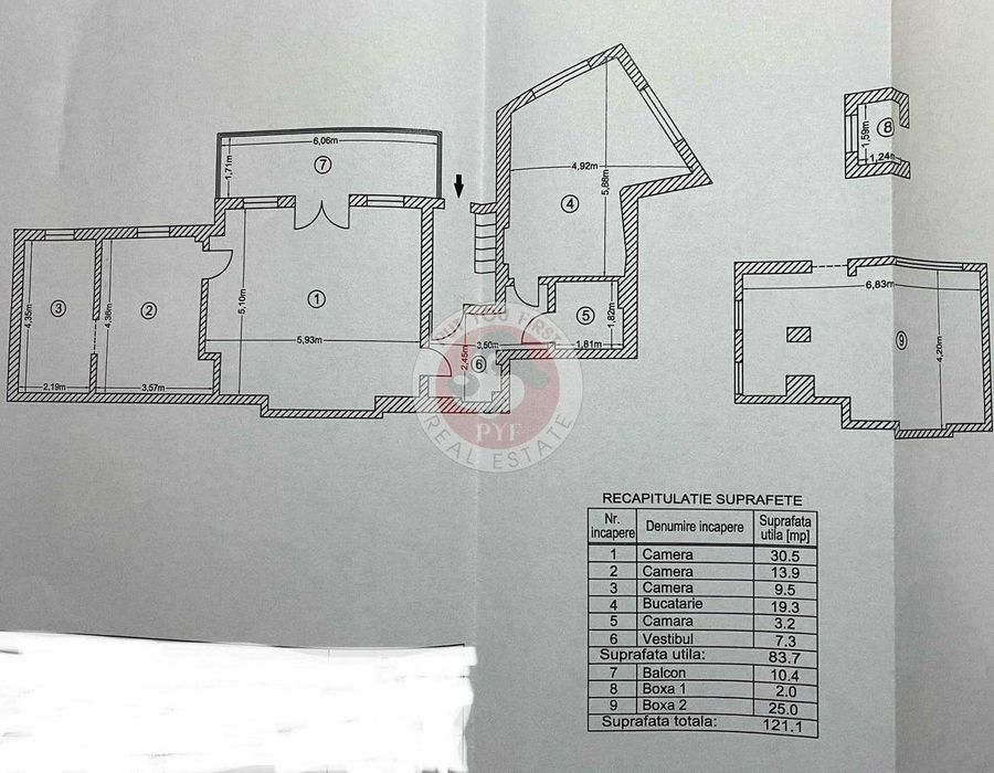 Stirbei Voda | 4 camere | Fara Risc | Semidec | 121mp | B12100