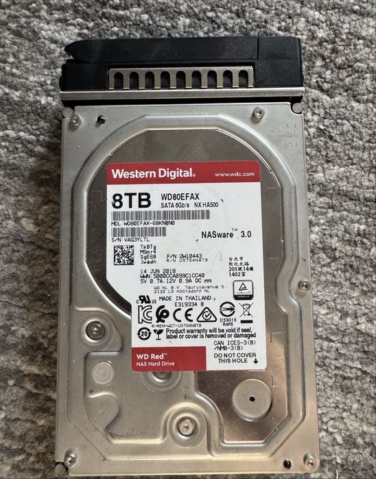 8TB HDD Red Enterprise, Western Digital