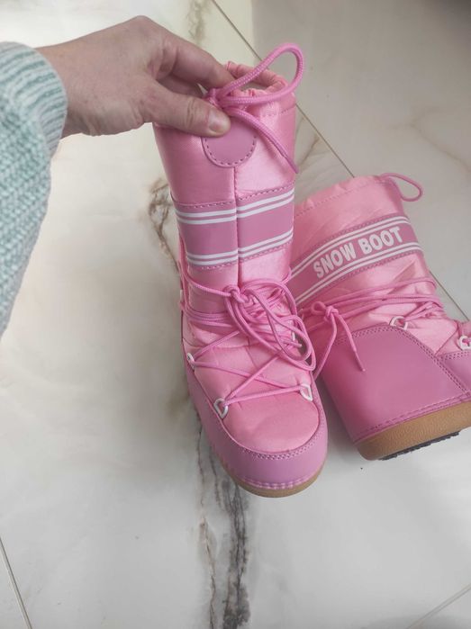 Зимни ботуши стил moon boots дамски