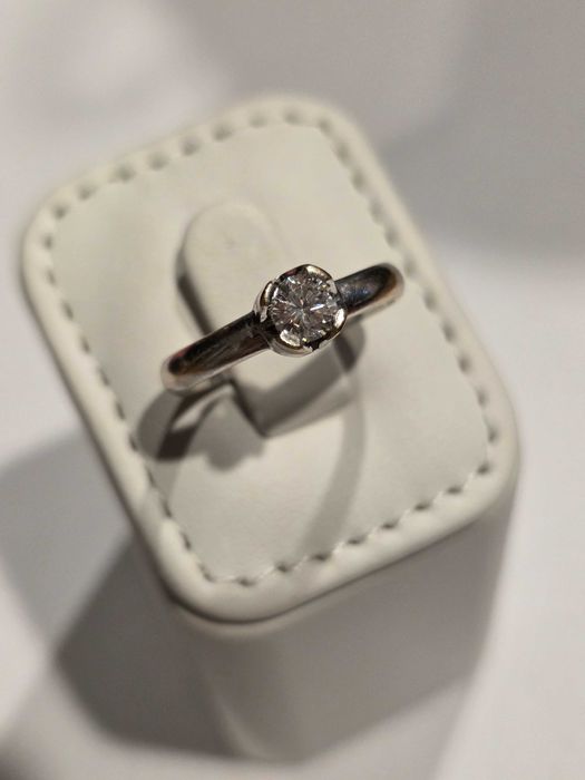 Inel Aur 18 kt Diamant natural 0.5 ct