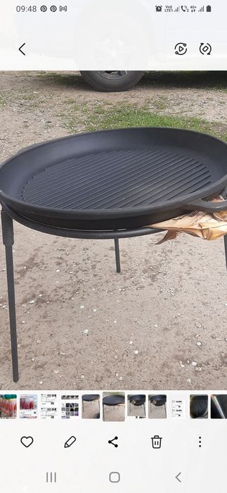 Vând  gril din FONTĂ nou în diametru de 41 cm