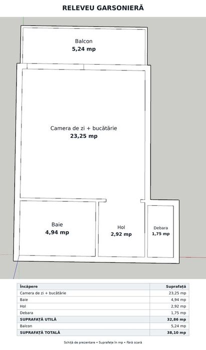 Proprietar|Garsonieră 33 mp|Centrală |Mobilată & utilată|Dobroești