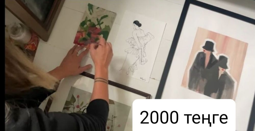 Продам картины Комсамольский поселок, акварельные,акриловые, рисунок н