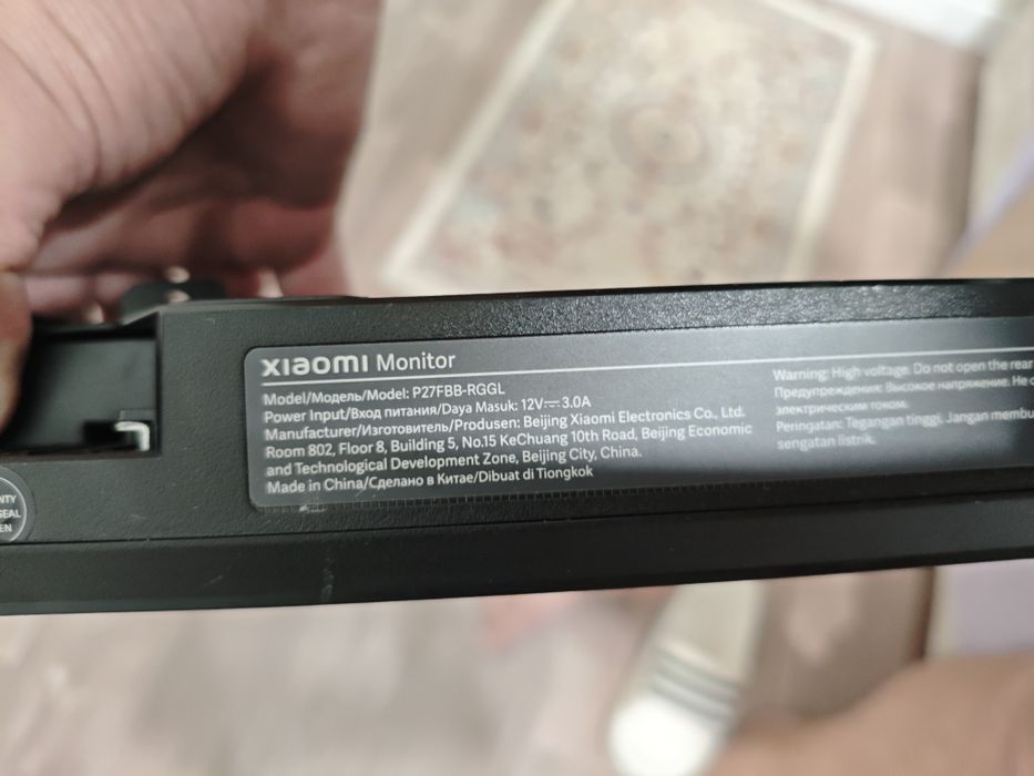Монитор xiaomi 27 дюймов 165hz