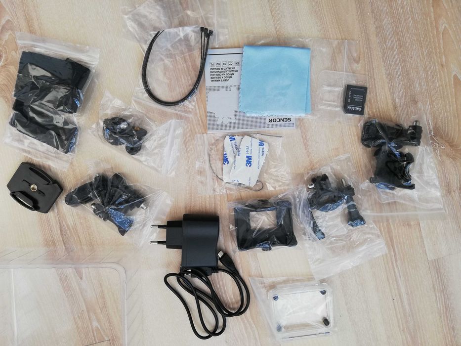 Екшън камера / action camera сет от части и крепежни елементи