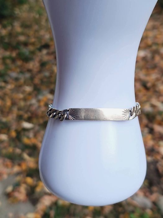 Veche bratara masiva din argint de 925, copii